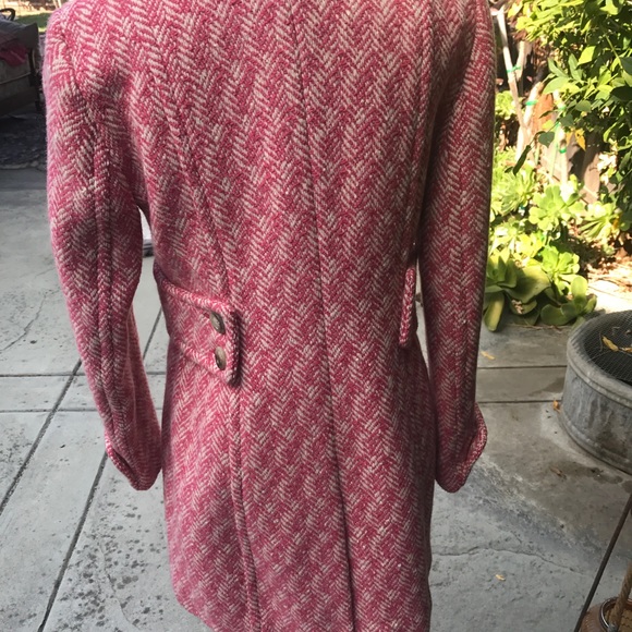 Ann Taylor Pink/ White Coat Size 4 - Picture 7 of 11